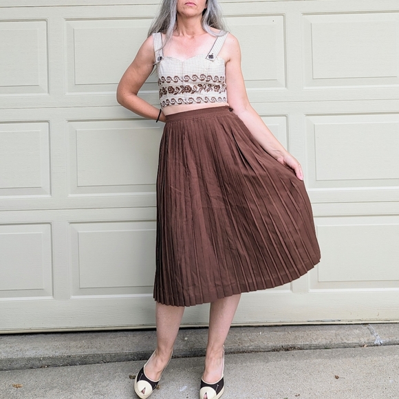 RIO SKIRT COCOA MIDI